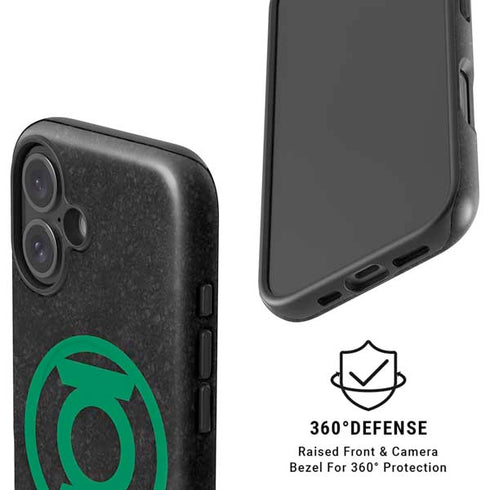 DC Comics Green Lantern Logo Black Background iPhone 16 Plus Magsafe Impact Case